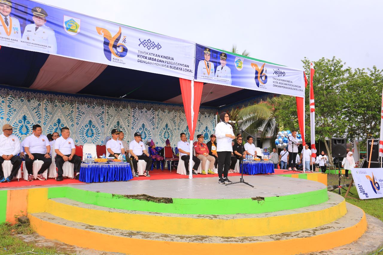 Wali Kota Launching Kegiatan Sambut Hut Ke Kota Kotamobagu